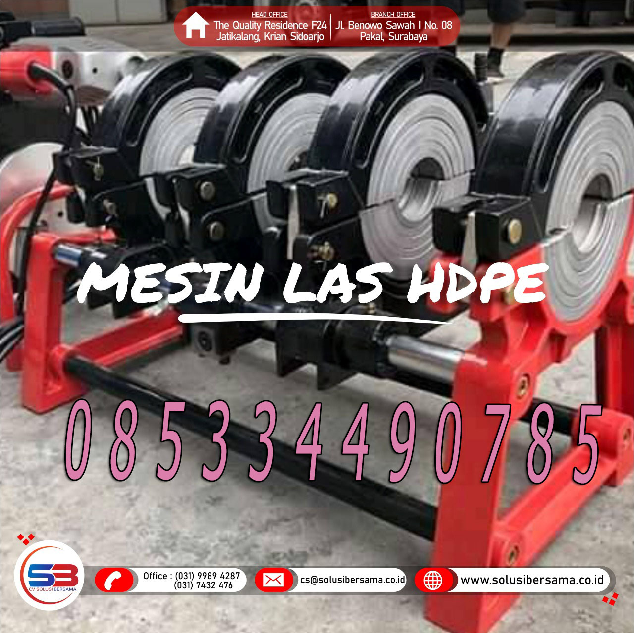 Distributor Jual Mesin Penyambung Pipa HDPE Bangkalan, Banyuwangi, Blitar