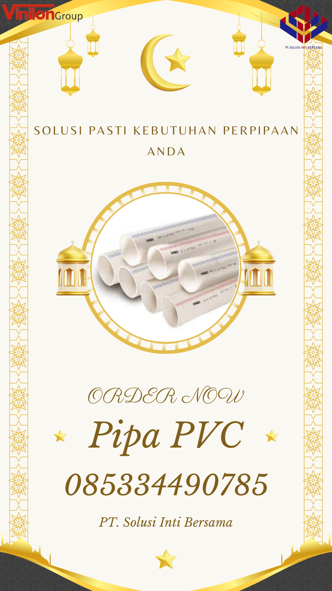 Jual Pipa PVC Vinilon Kabupaten NIAS