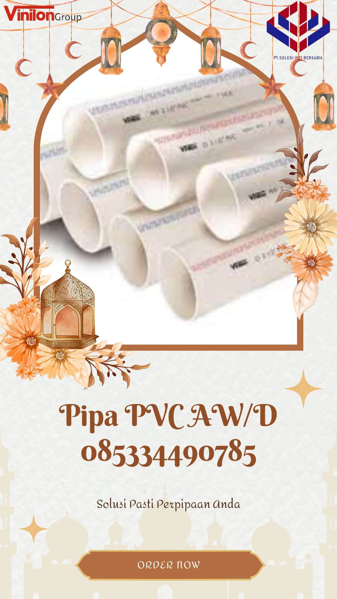 Jual Pipa PVC Vinilon Kabupaten TOBA