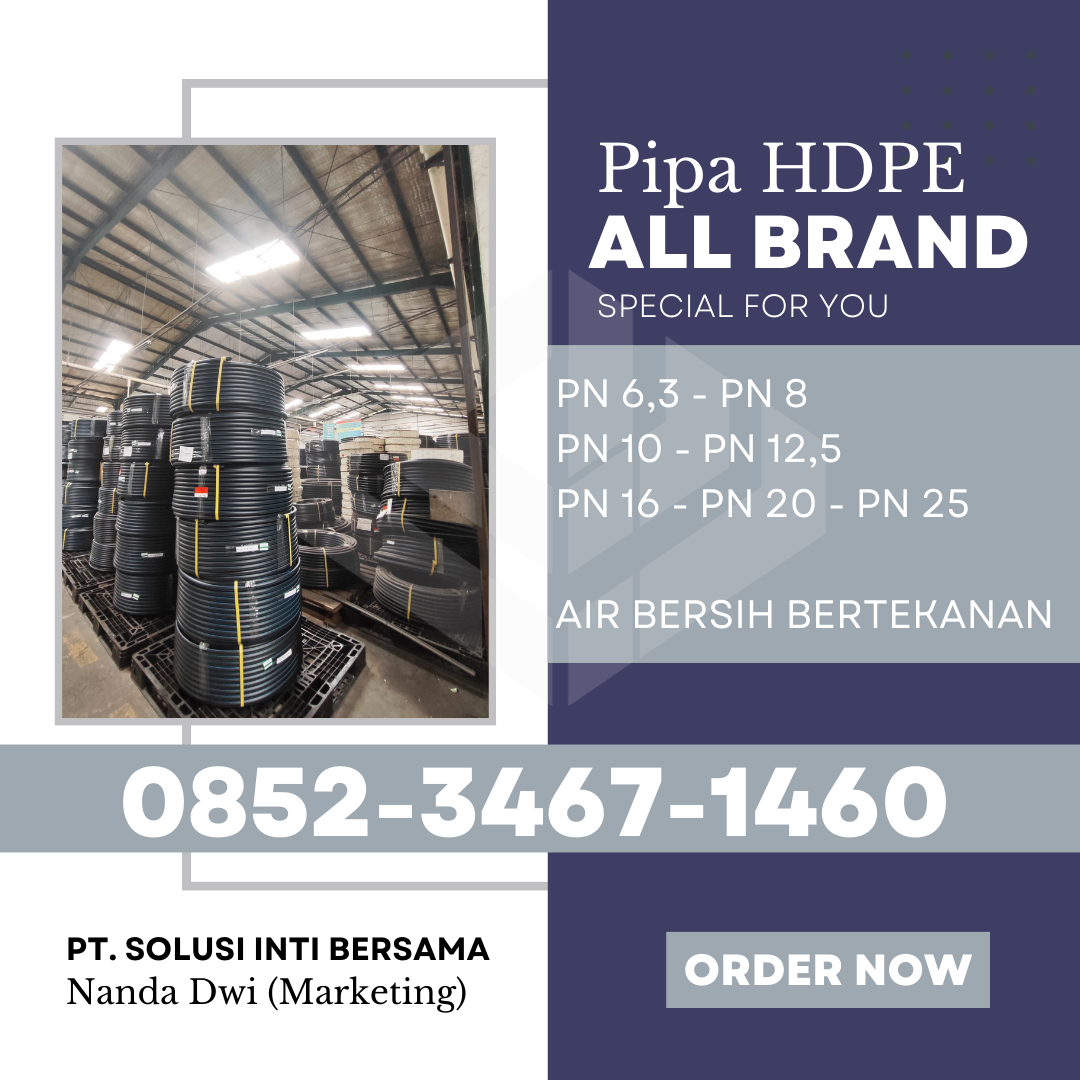 Harga Pipa HDPE Jabodetabek 2025 | Supplier / Distributor