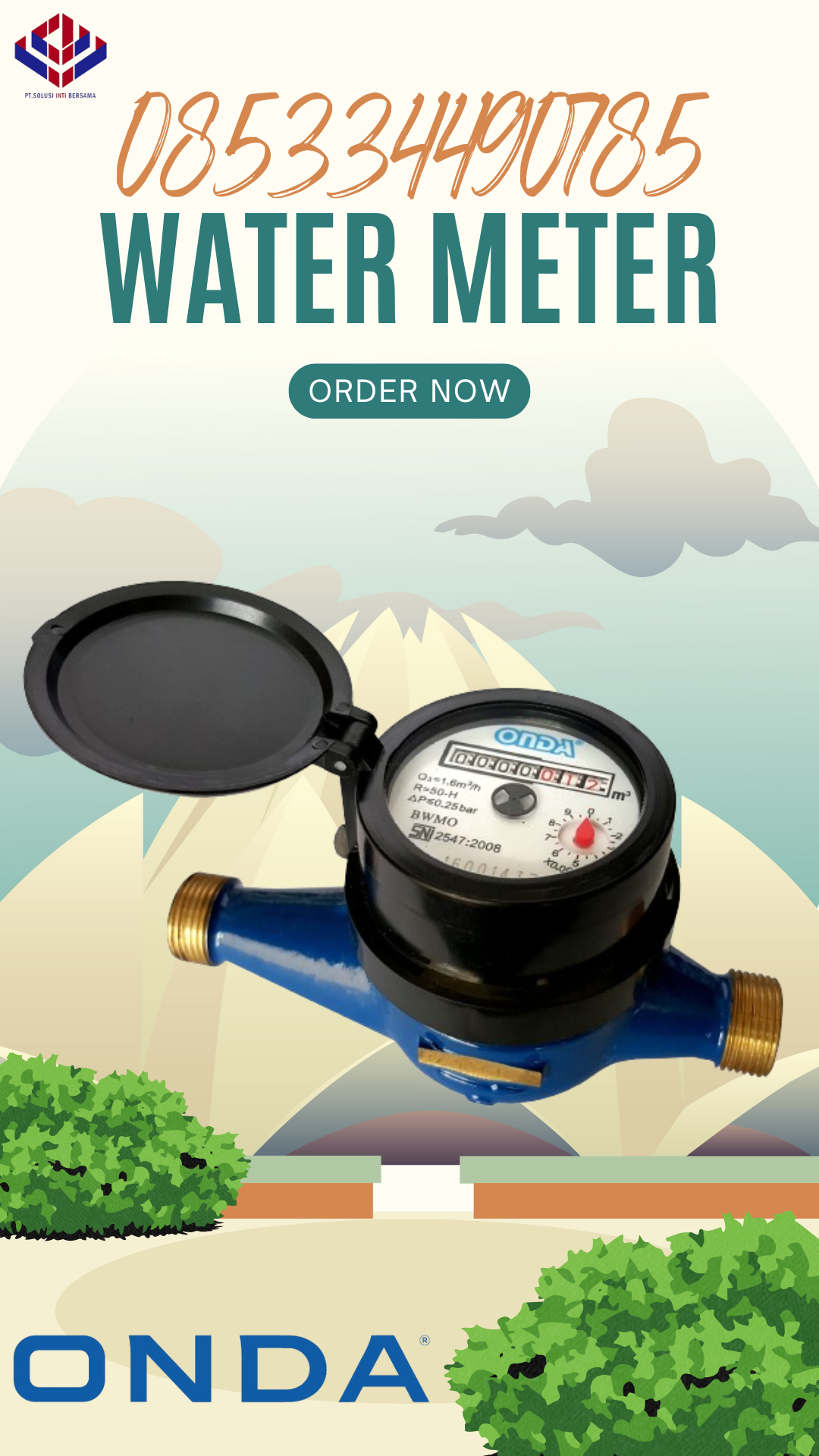 Jual Meteran Air ONDA Kabupaten INDRAGIRI HULU