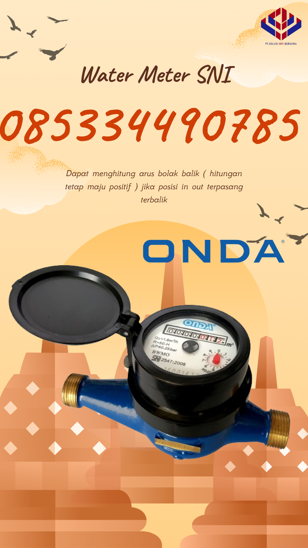 Jual Meteran Air ONDA Kabupaten TANJUNG JABUNG BARAT