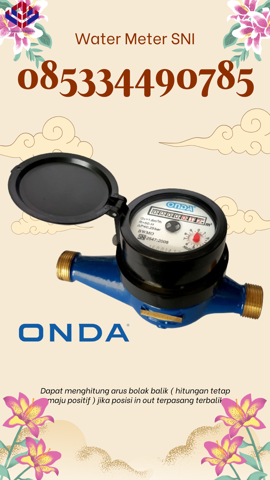 Jual Meteran Air ONDA Kabupaten TANJUNG JABUNG TIMUR