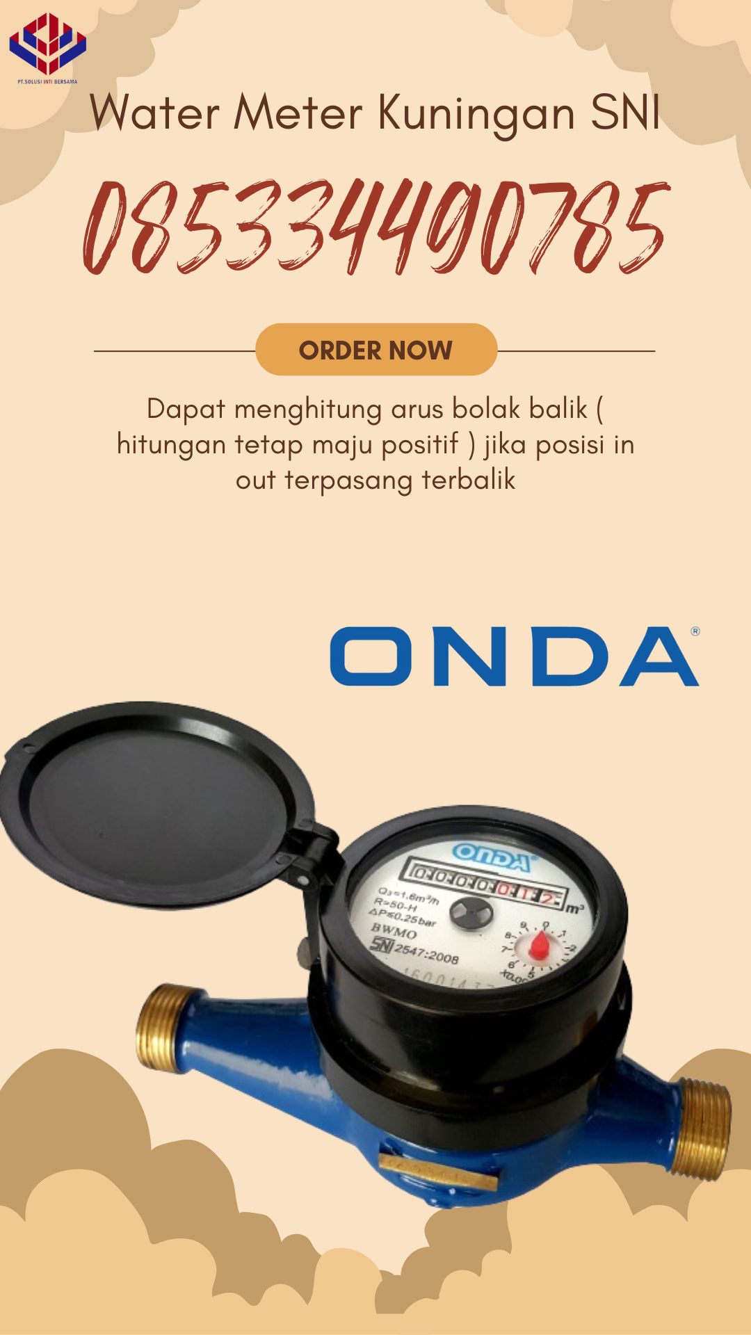 Jual Meteran Air ONDA Kabupaten BUNGO